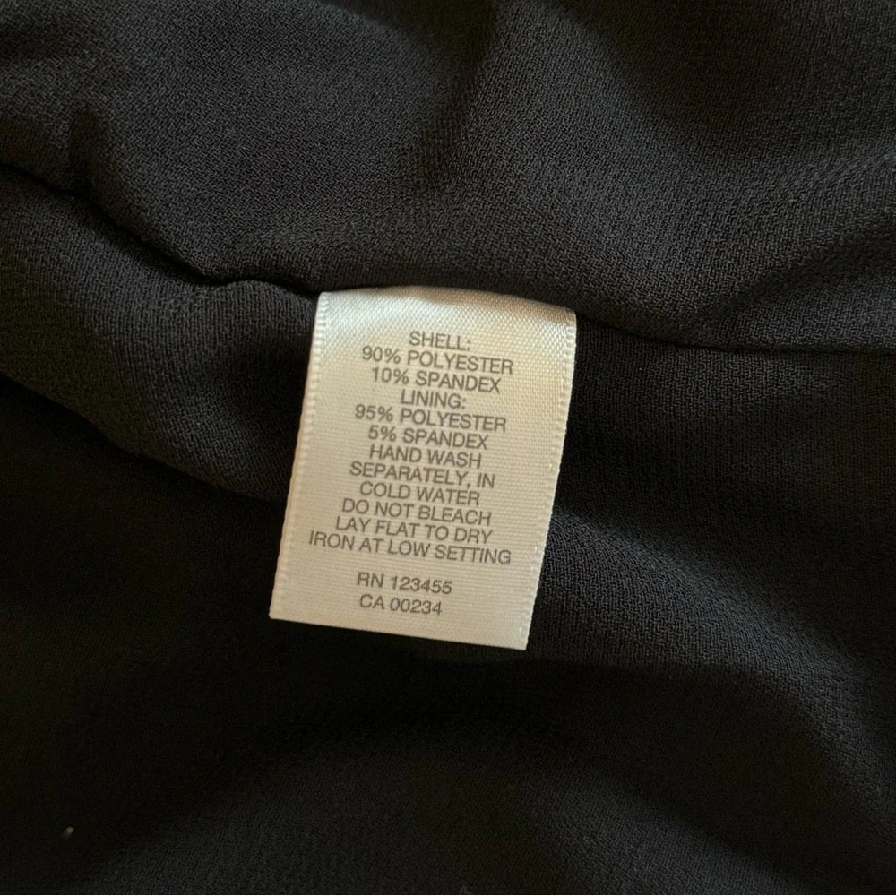 Design Lab Black Faux Suede Studded Fringe Vest – Size L - Picture 7 of 11